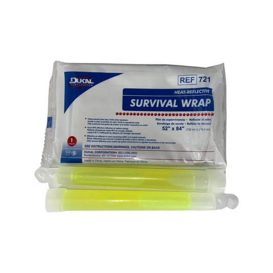 Emergency Blanket and Glow Stick, Storm Ready, Survival Outdoor Gear